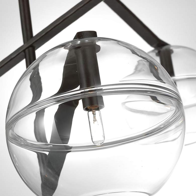 Image 3 Visual Comfort Lowing 58"W Forged Iron 2-Light Pendant more views