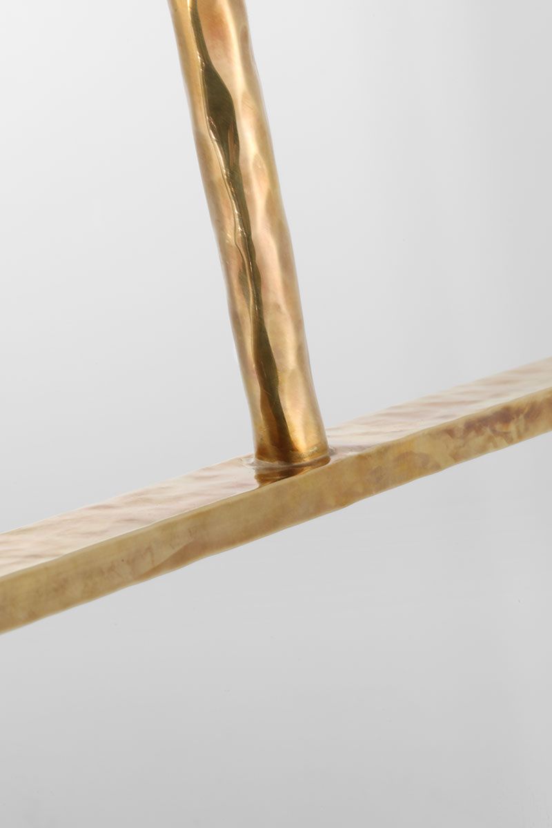 Visual Comfort Lowing 58"W Real Brass 4-Light Chandelier