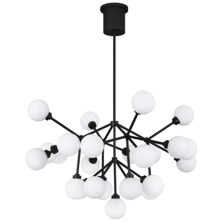 Image 1 Visual Comfort Mara 28" Wide Nightshade Black LED Chandelier