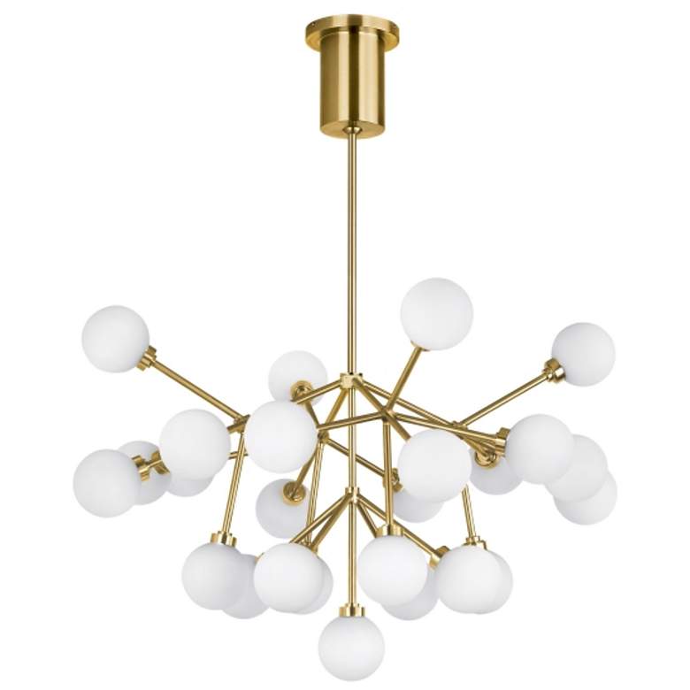 Image 1 Visual Comfort Mara 29"W Aged Brass 25-Light LED Chandelier