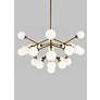 4_Visual Comfort Mara 29"W Aged Brass 25-Light LED Chandelier more views