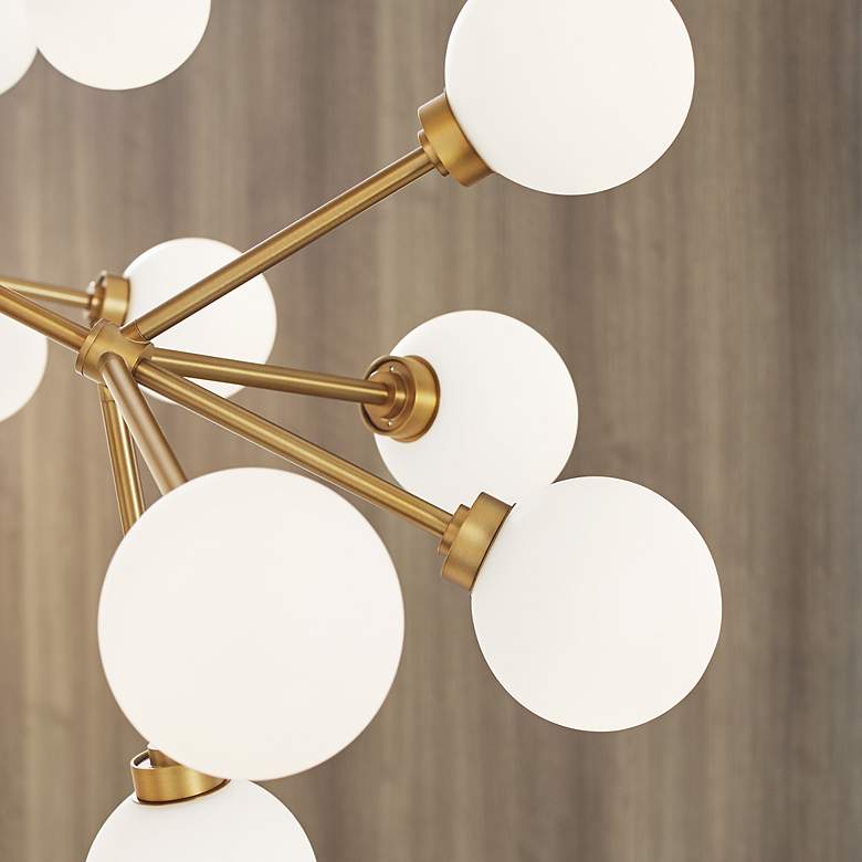 Image 6 Visual Comfort Mara 32 1/2"W Brass 45-Light LED Chandelier more views