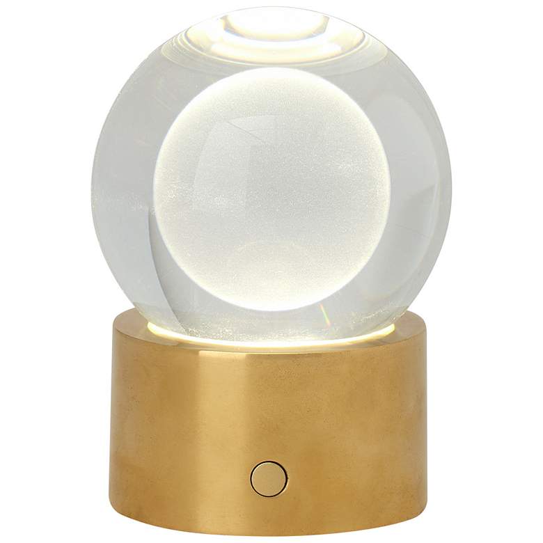 Image 1 Visual Comfort Mina Natural Brass LED Accent Table Lamp