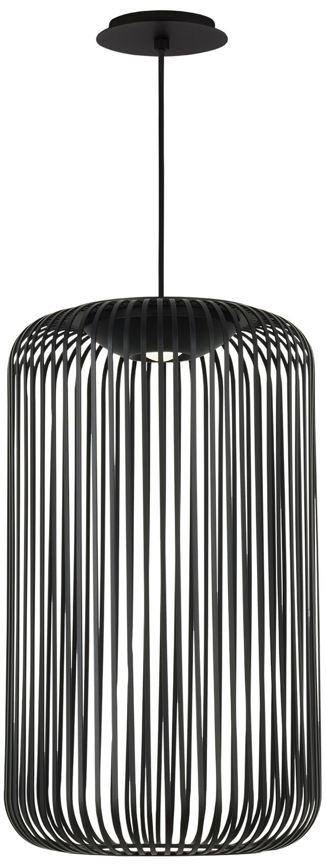 Visual Comfort Modern 3000K LED 12 inch Diameter Nightshade Black Pendant