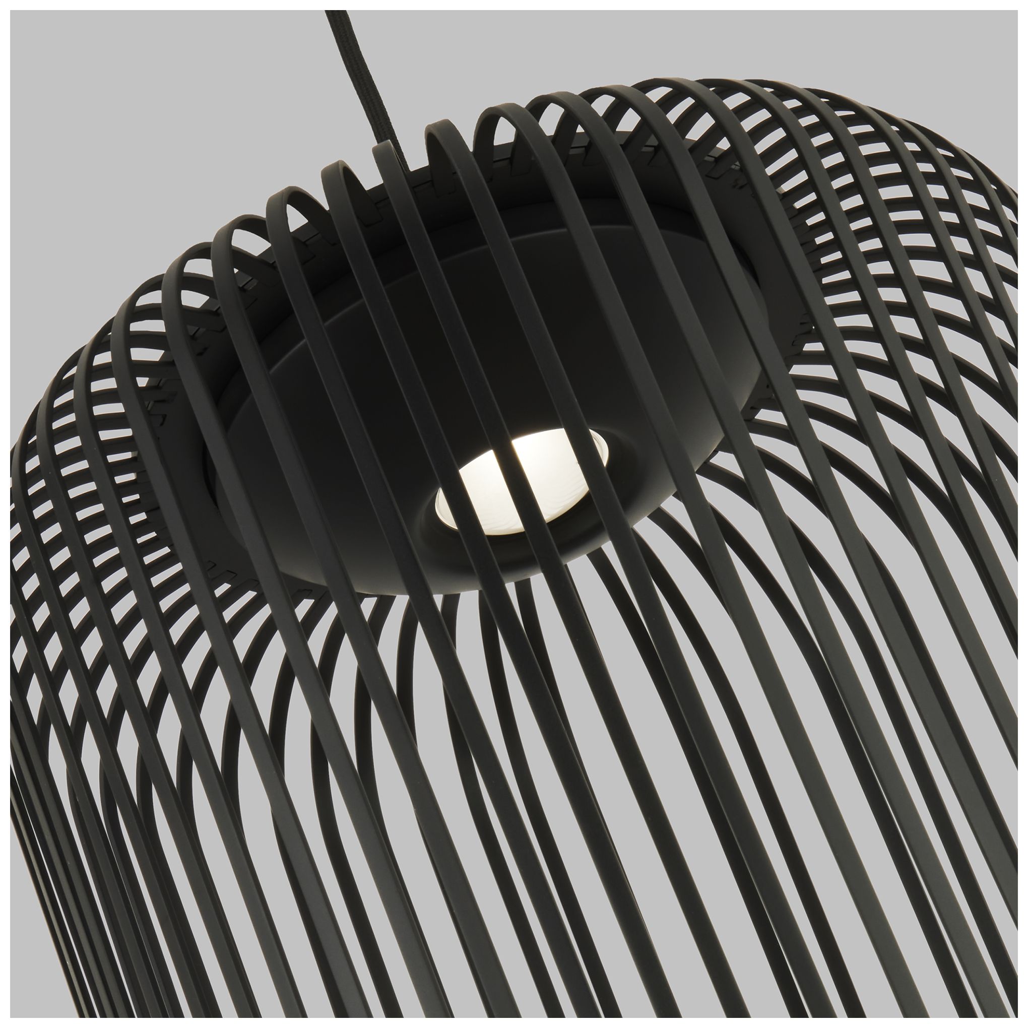 Image 4 Visual Comfort Modern 3000K LED 12 inch Diameter Nightshade Black Pendant more views