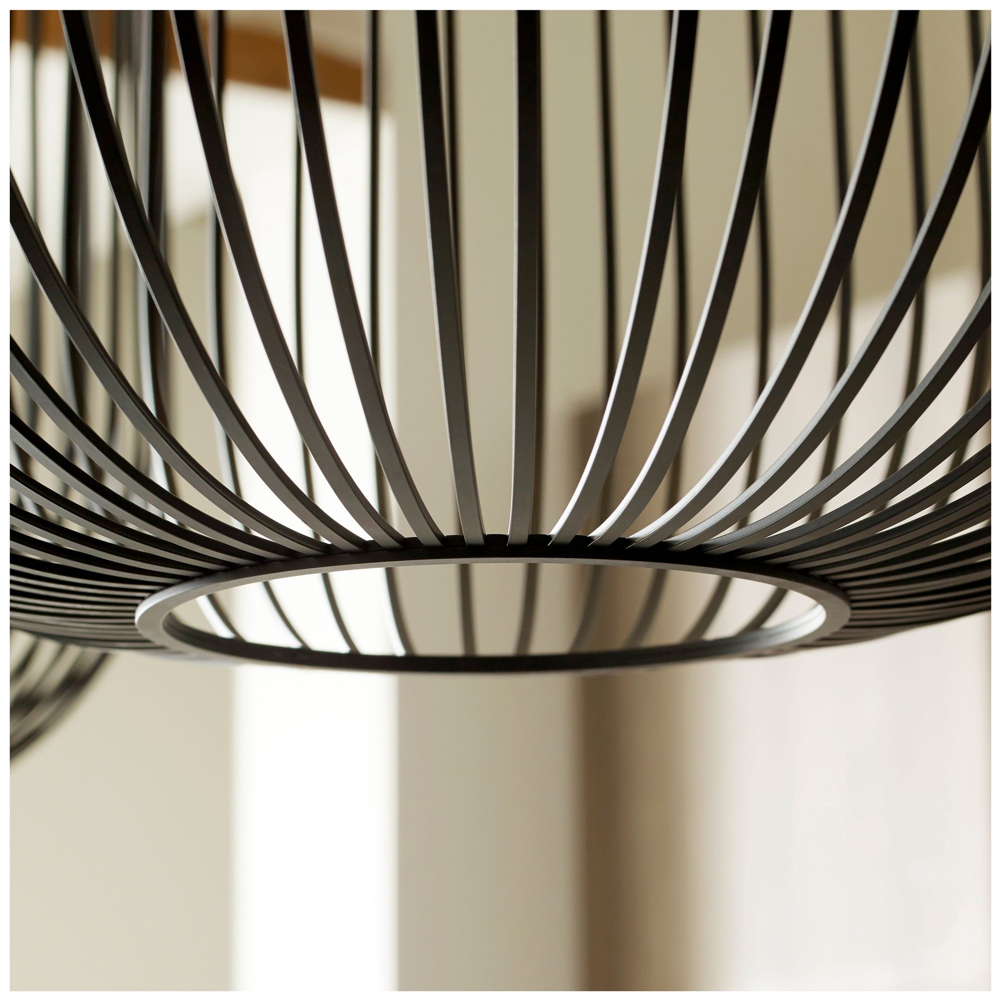 Image 7 Visual Comfort Modern 3000K LED 23 inch Diameter Matte Black Metal Pendant more views