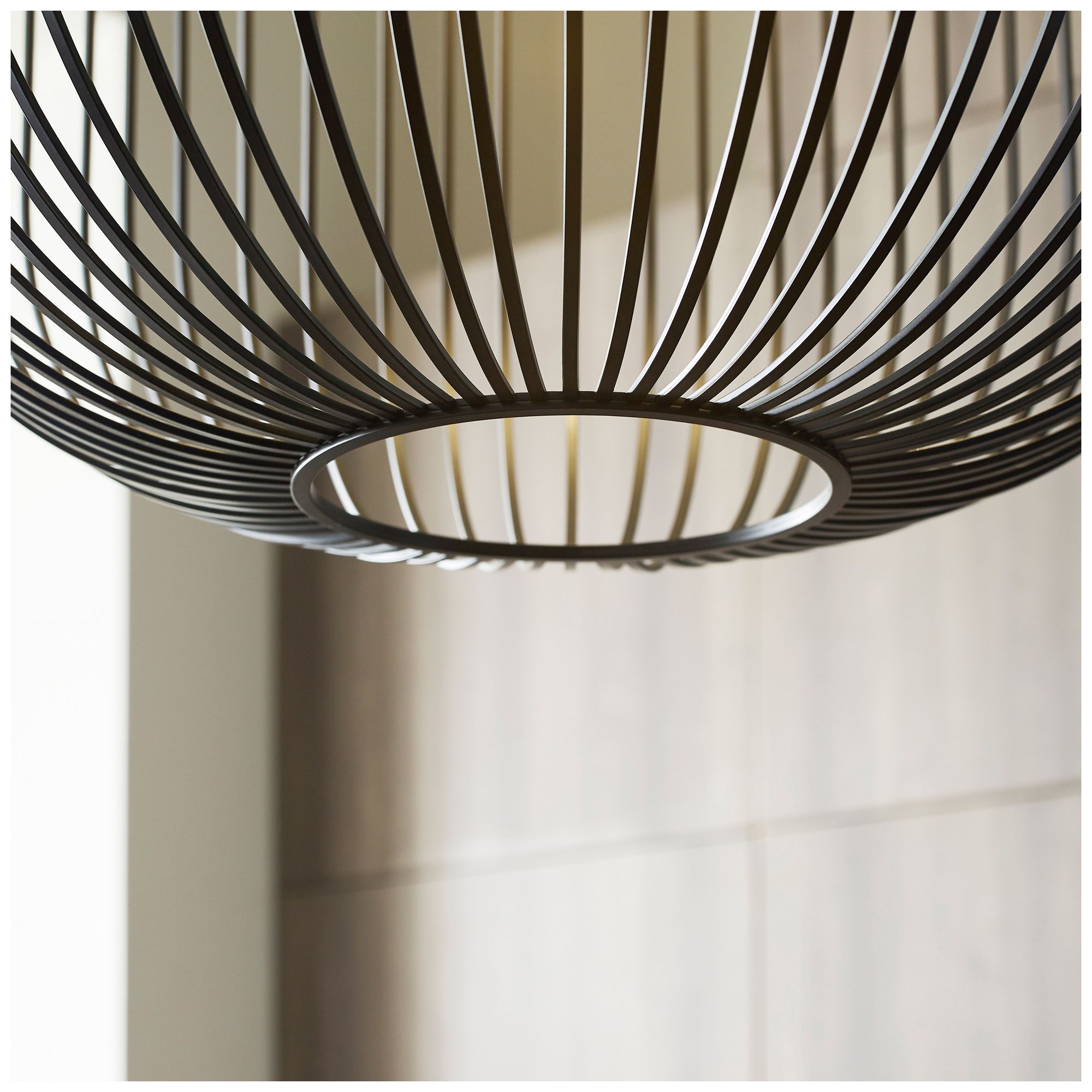 Visual Comfort Modern 3000K LED 23 inch Diameter Matte Black Metal Pendant
