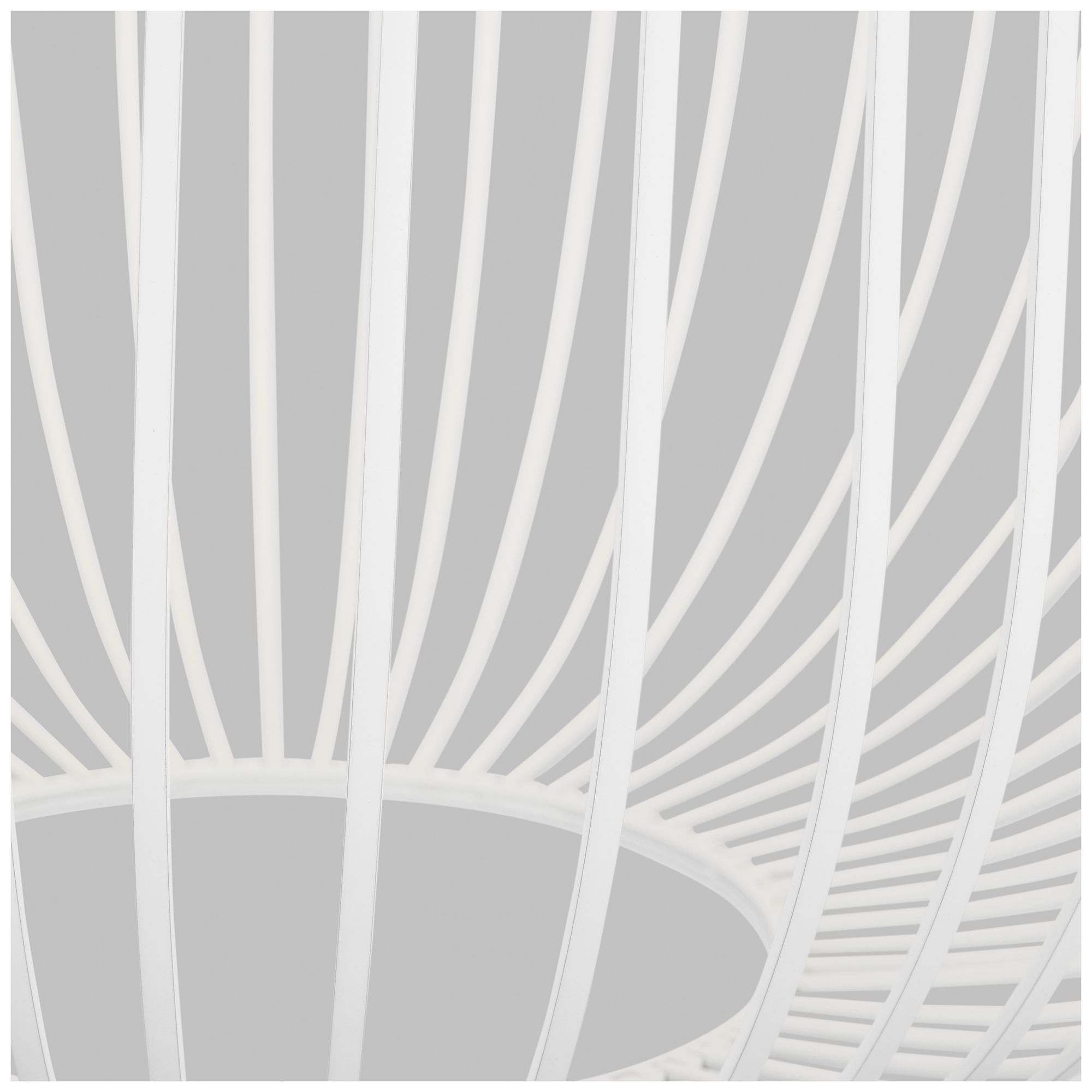 Image 3 Visual Comfort Modern 3000K LED 23 inch Diameter Matte White Metal Pendant more views