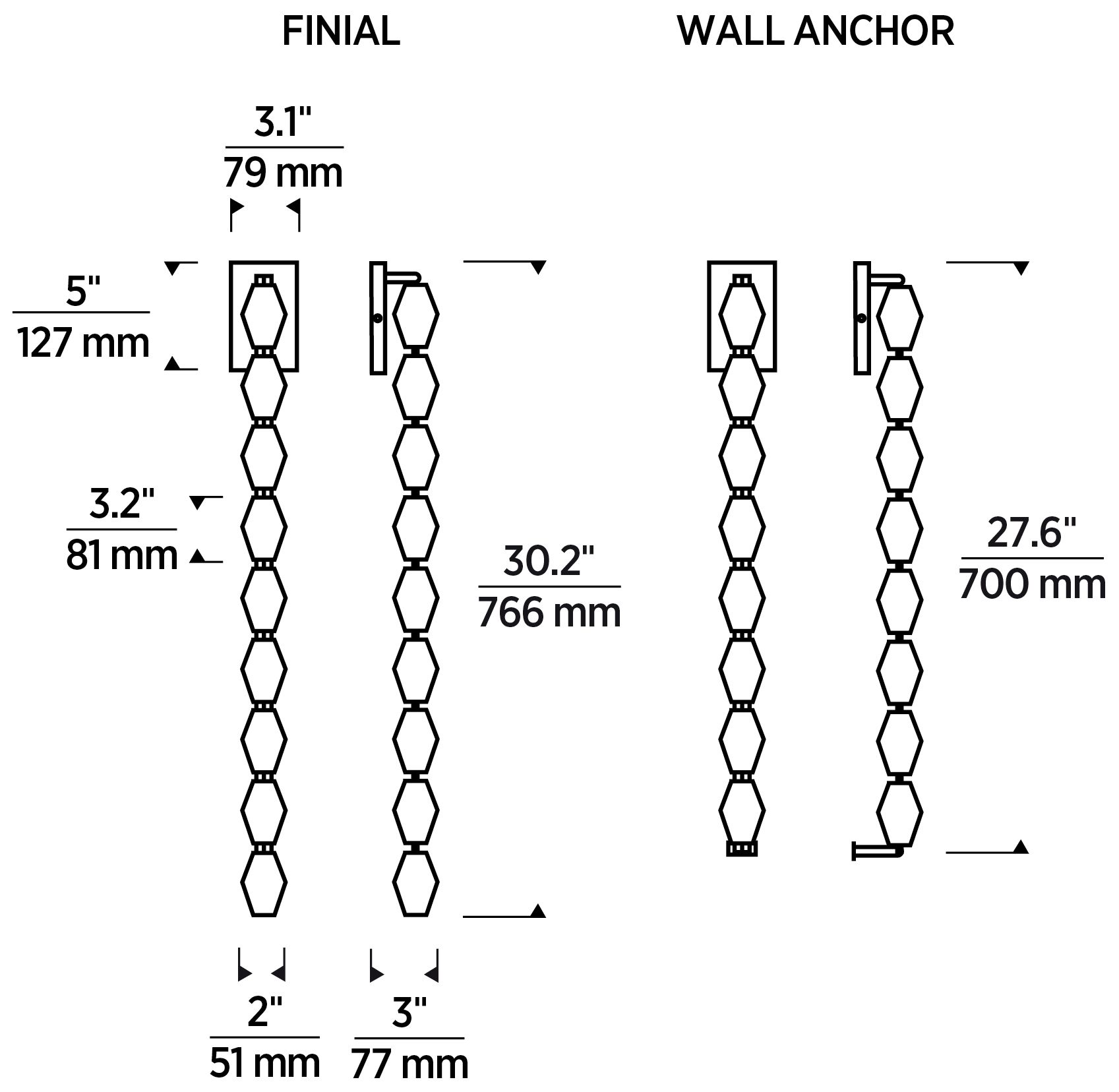 Visual Comfort Modern 3000K LED 28 inch Tall Crystal and Brass Wall Sconce