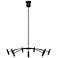 Visual Comfort Modern Aerial 40" Matte Black LED Chandelier