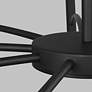 3_Visual Comfort Modern Aerial 40" Matte Black LED Chandelier more views