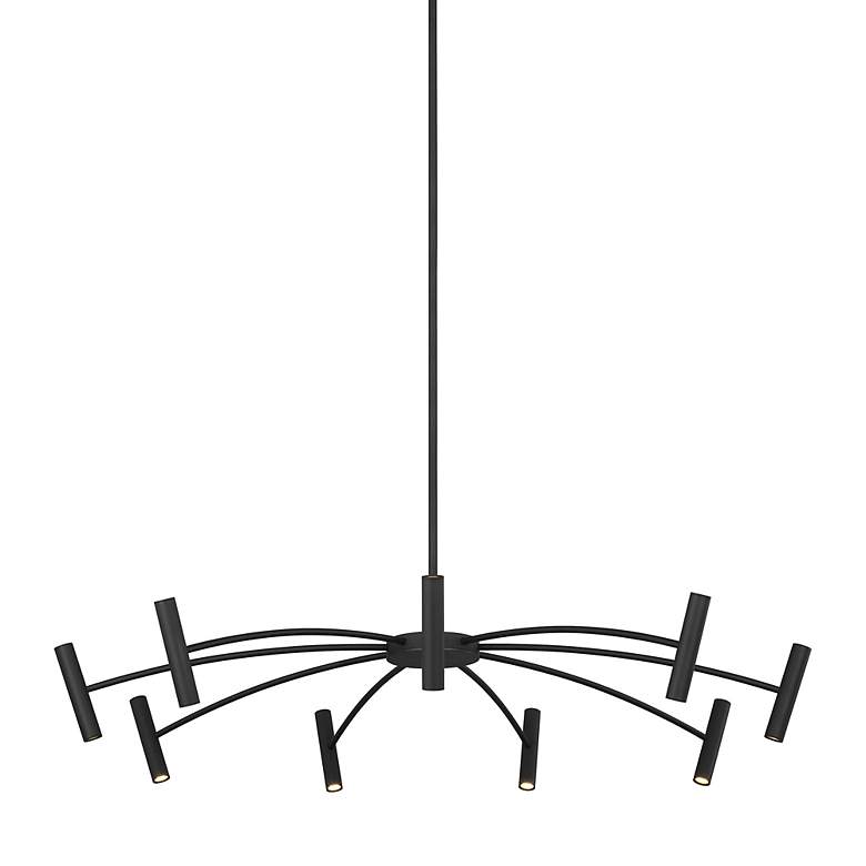 Image 6 Visual Comfort Modern Aerial 40" Matte Black LED Chandelier more views