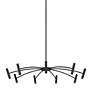 6_Visual Comfort Modern Aerial 40" Matte Black LED Chandelier more views