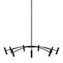 Visual Comfort Modern Aerial 40" Matte Black LED Chandelier