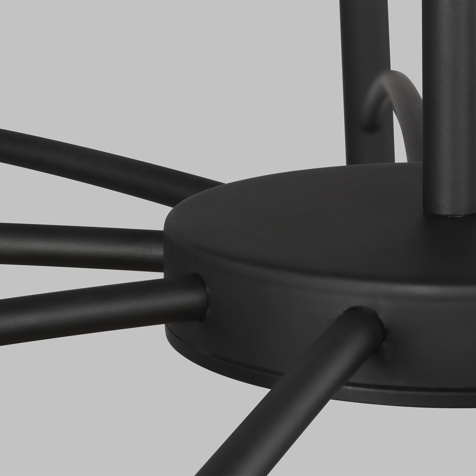 Visual Comfort Modern Aerial 55 In. 3000K LED Matte Black Chandelier