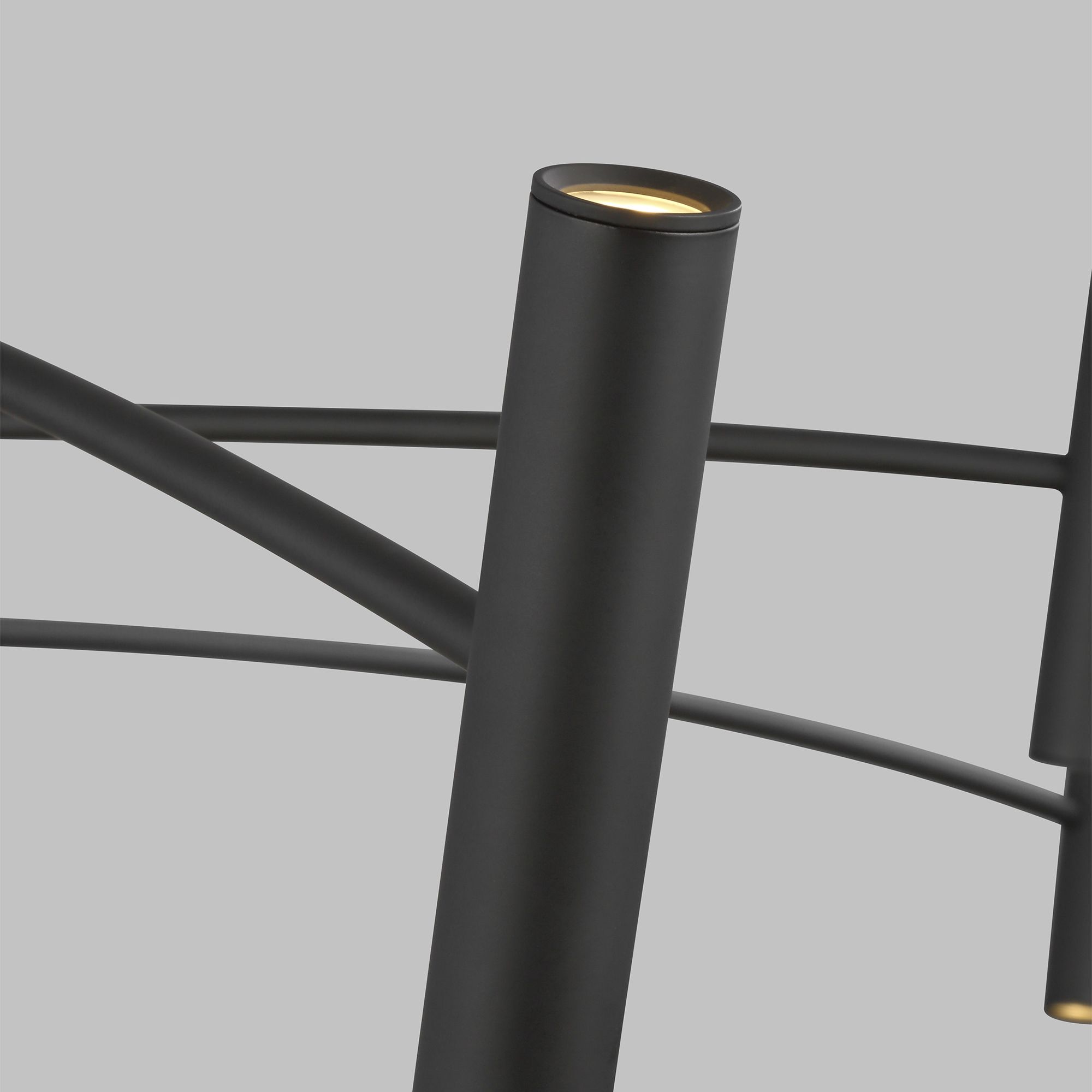 Visual Comfort Modern Aerial 55 In. 3000K LED Matte Black Chandelier