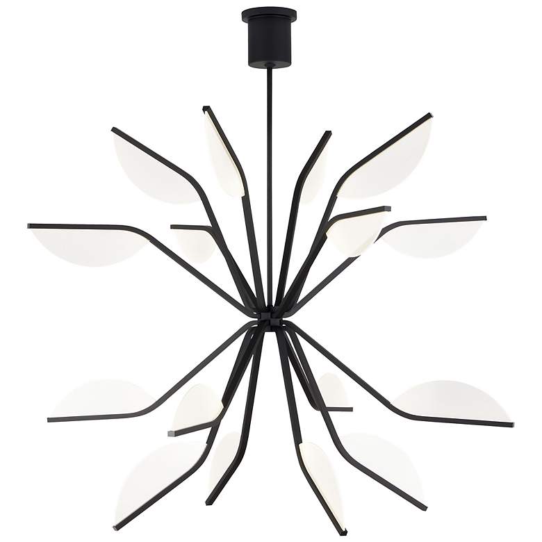 Image 1 Visual Comfort Modern Belterra 43 inch 3000K LED Matte Black Chandelier