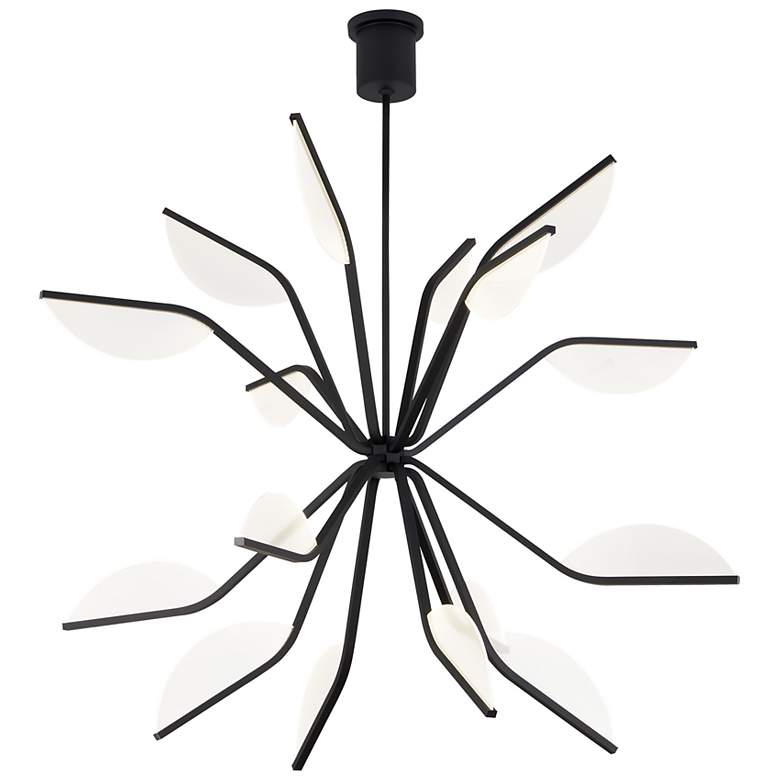 Image 2 Visual Comfort Modern Belterra 43 inch 3000K LED Matte Black Chandelier more views