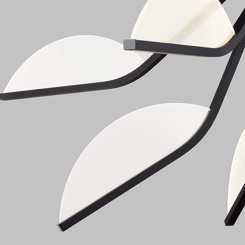 Image 4 Visual Comfort Modern Belterra 43 inch 3000K LED Matte Black Chandelier more views