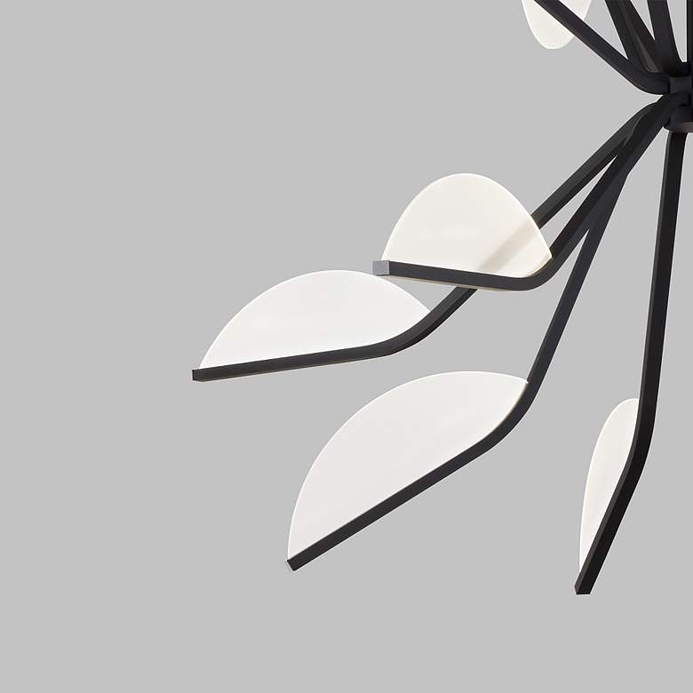 Image 5 Visual Comfort Modern Belterra 43 inch 3000K LED Matte Black Chandelier more views