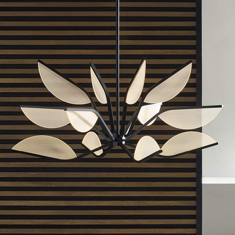 Image 1 Visual Comfort Modern Belterra 48"W Matte Black Chandelier