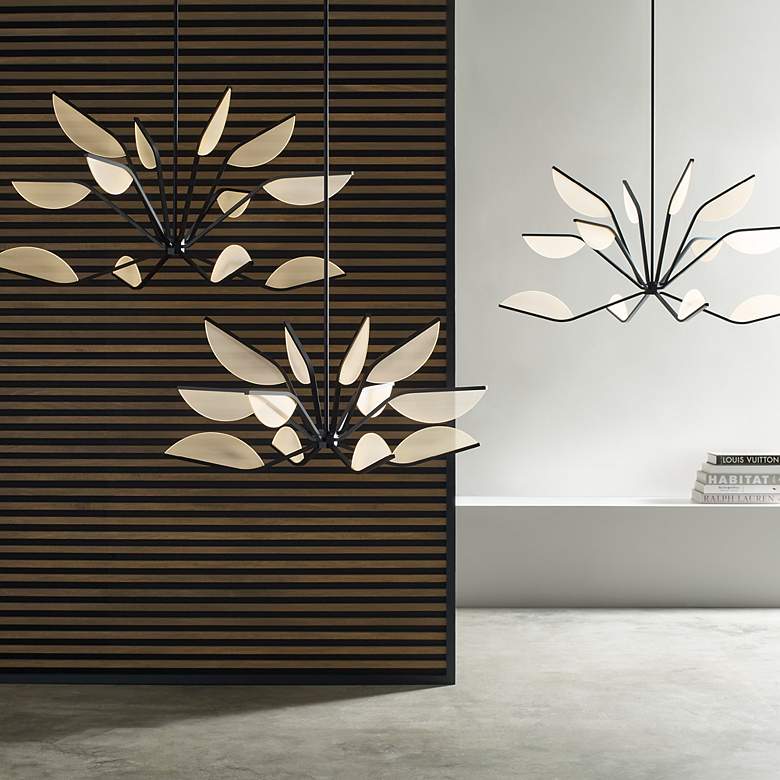 Image 4 Visual Comfort Modern Belterra 48"W Matte Black Chandelier more views