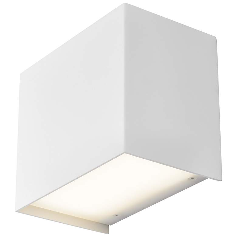 Image 1 Visual Comfort Modern Brompton 5" High White LED Wall Sconce