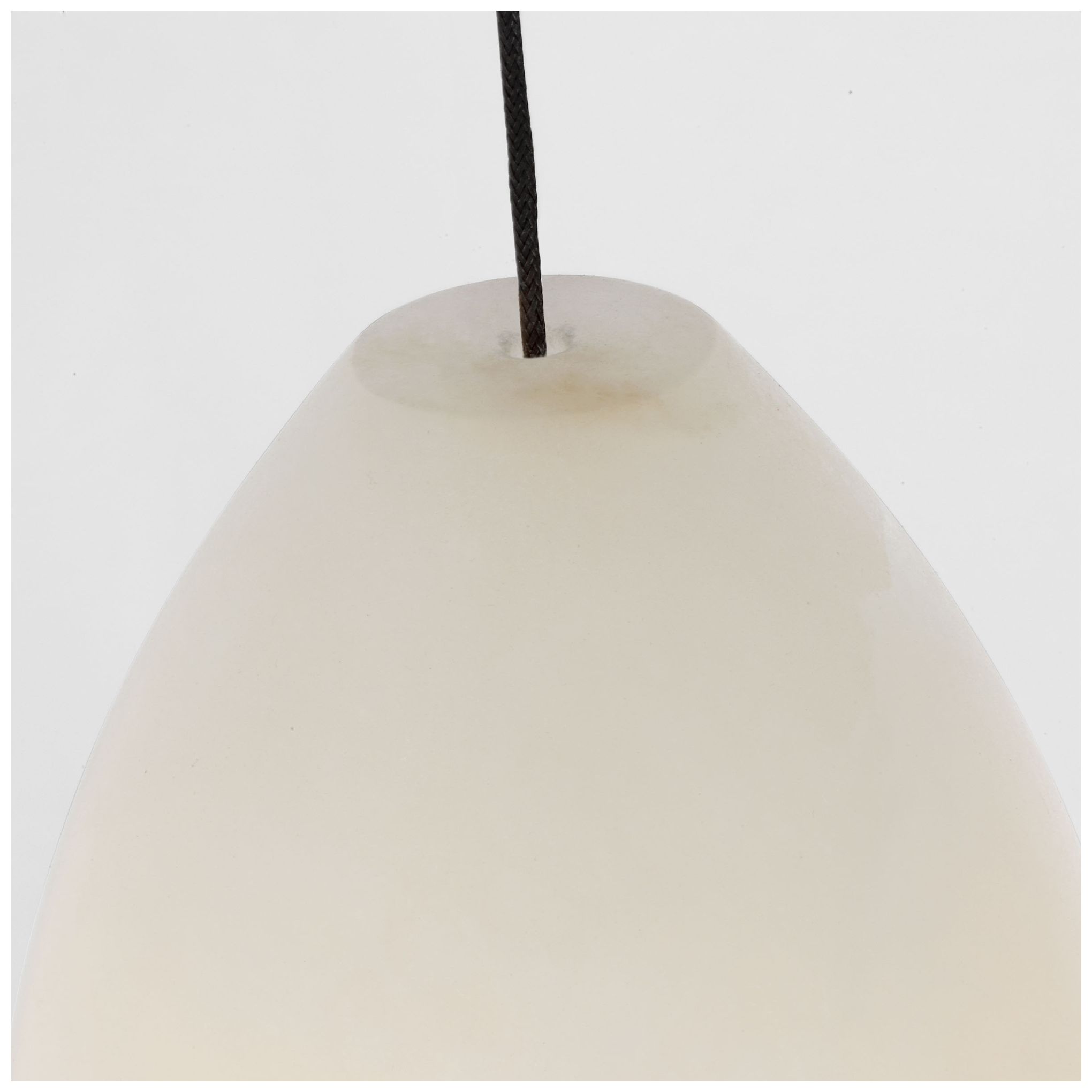 Image 4 Visual Comfort Modern E12 5 inch Wide Alabaster / Nightshade Black Pendant more views