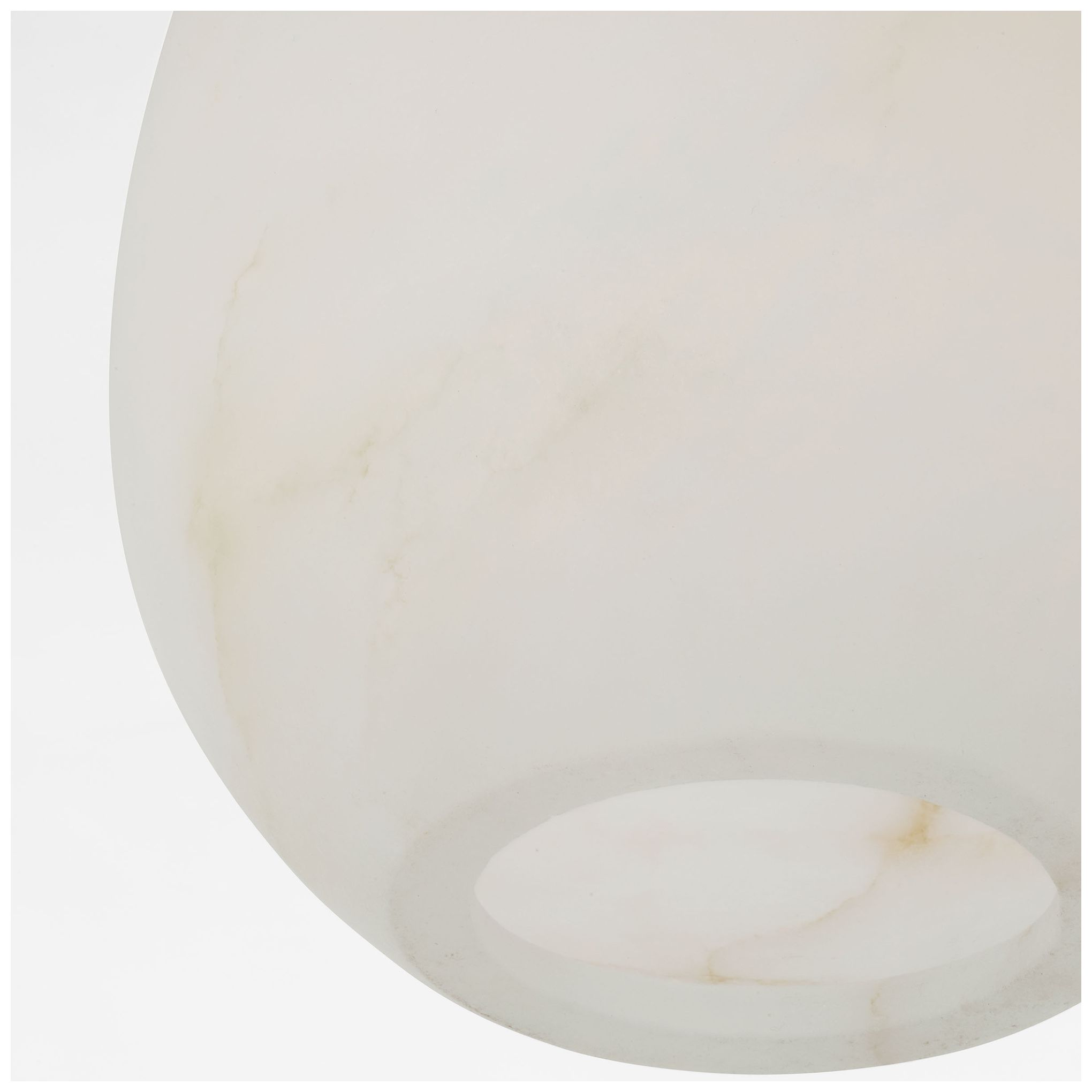 Image 4 Visual Comfort Modern E12 9 inch Wide Alabaster and Matte Black Pendant more views