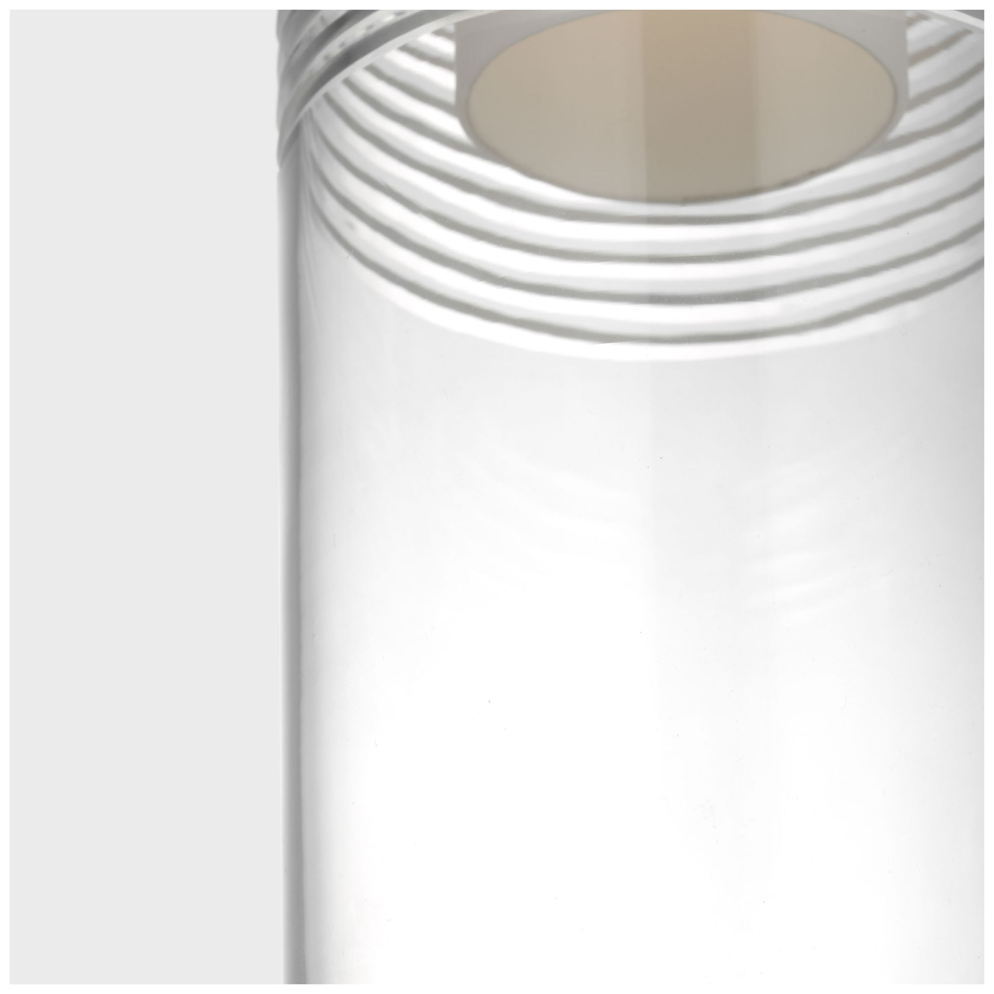 Image 5 Visual Comfort Modern GY 6.35 4-Inch Wide Ribbed Glass and Brass Pendant more views