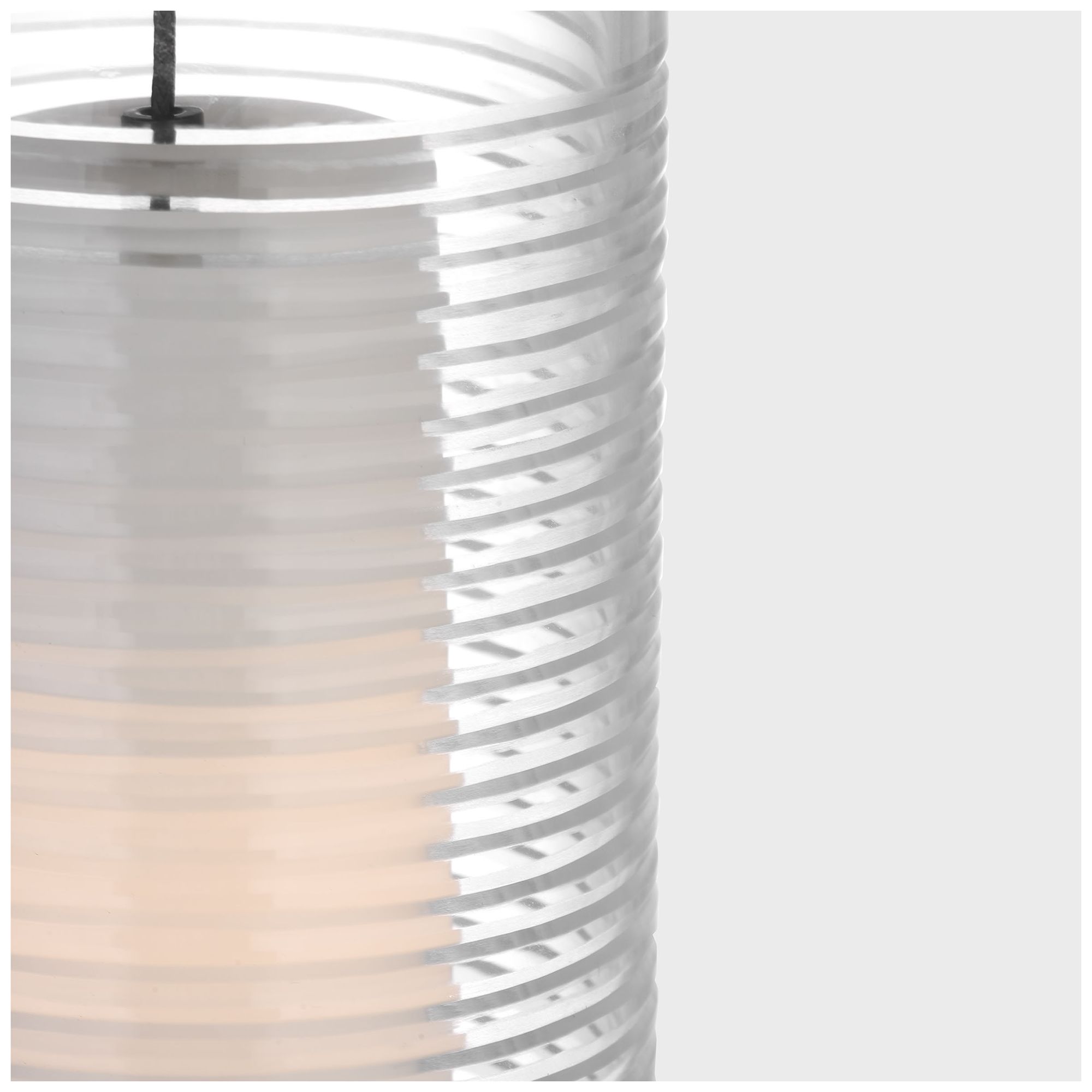 Image 4 Visual Comfort Modern GY 6.35 4-Inch Wide Ribbed Glass and Bronze Pendant more views