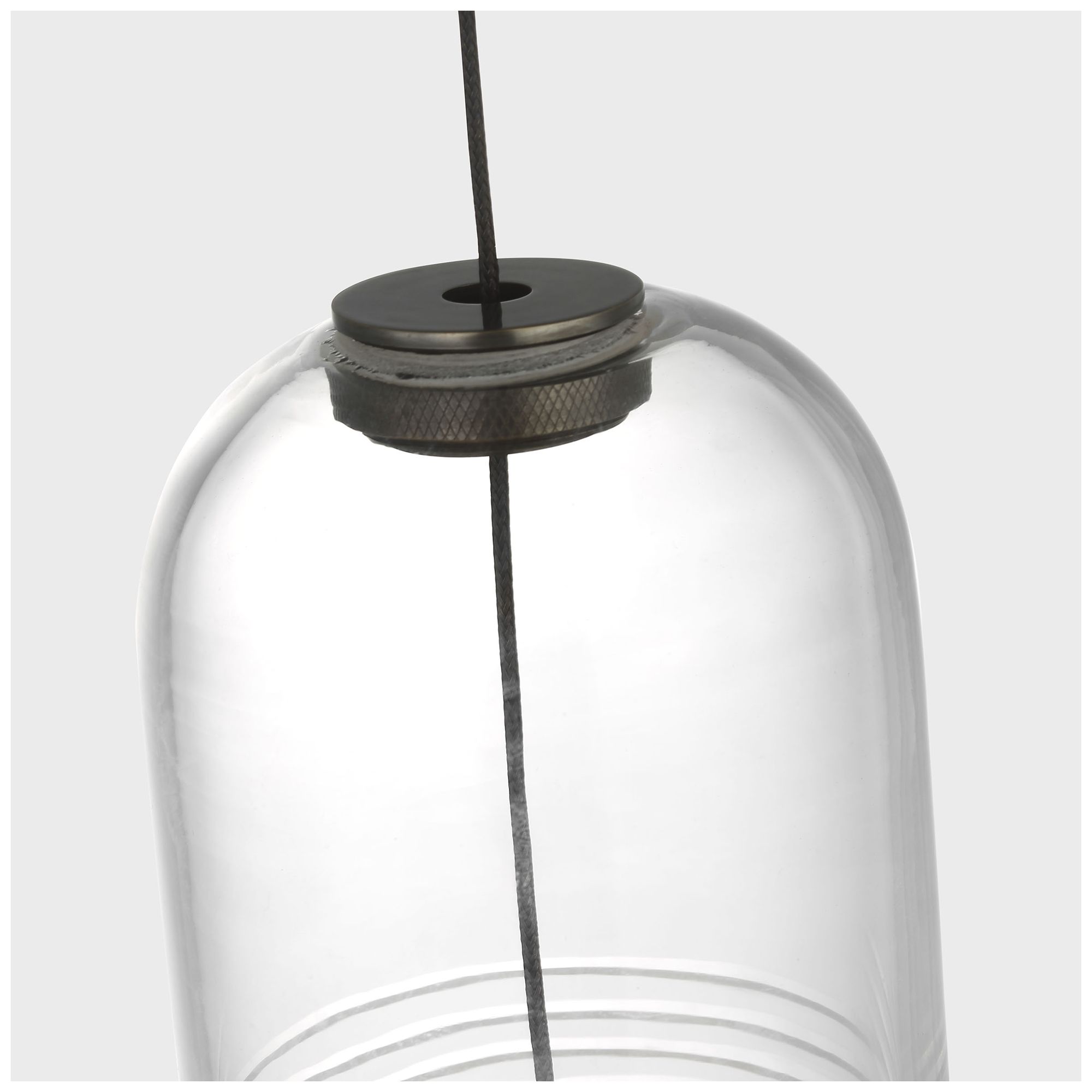 Image 5 Visual Comfort Modern GY 6.35 4-Inch Wide Ribbed Glass and Bronze Pendant more views