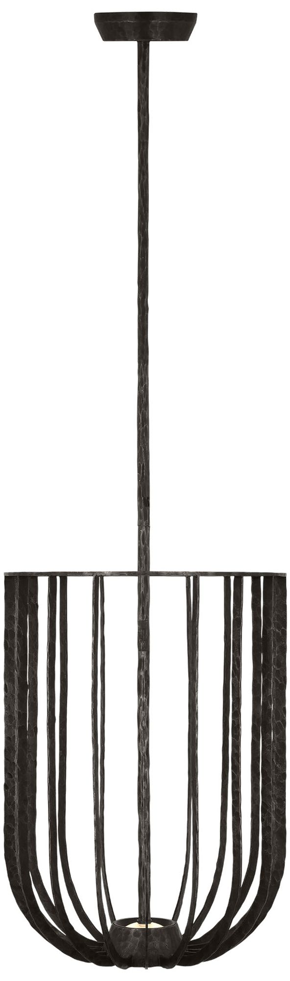 Visual Comfort Modern LED 14 inch Diameter Aged Iron Up/Down Light Pendant