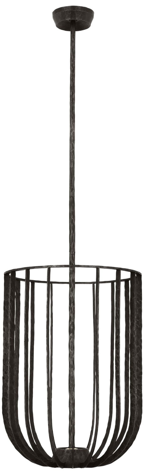 Image 2 Visual Comfort Modern LED 14 inch Diameter Aged Iron Up/Down Light Pendant more views