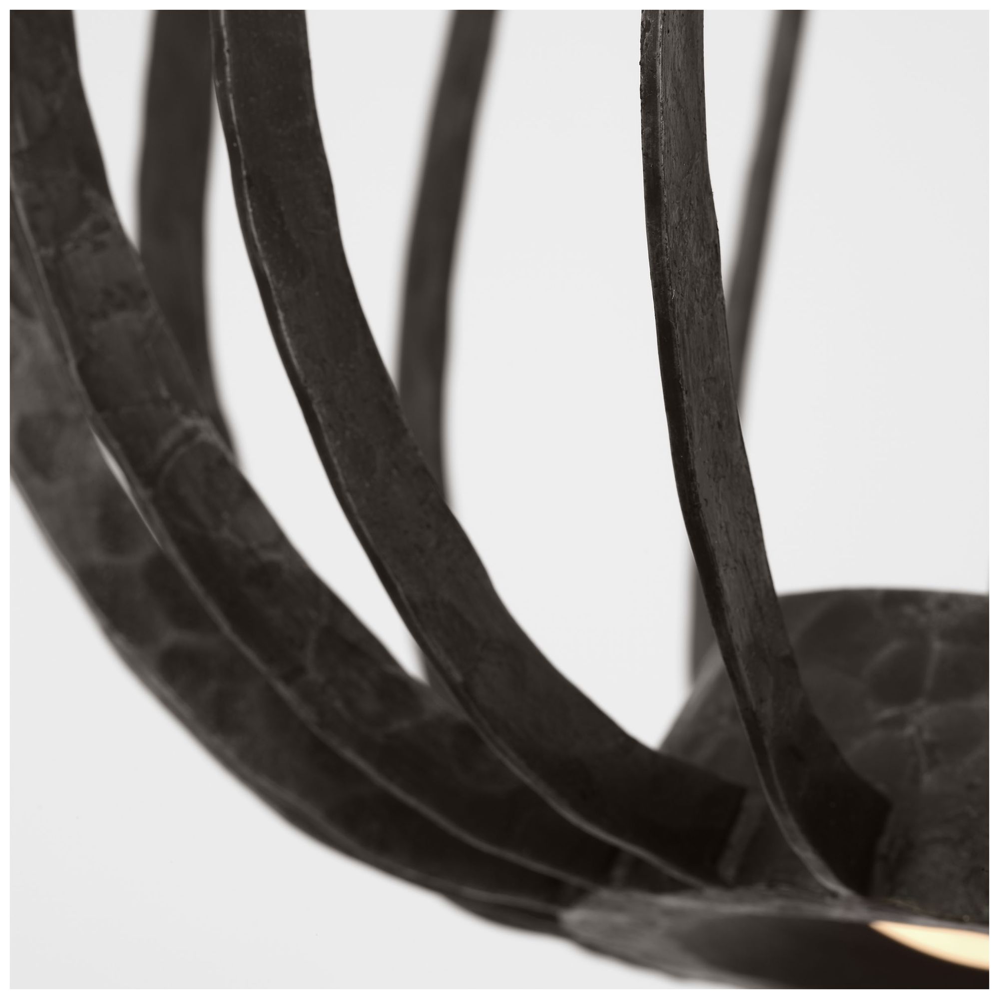 Image 4 Visual Comfort Modern LED 14 inch Diameter Aged Iron Up/Down Light Pendant more views