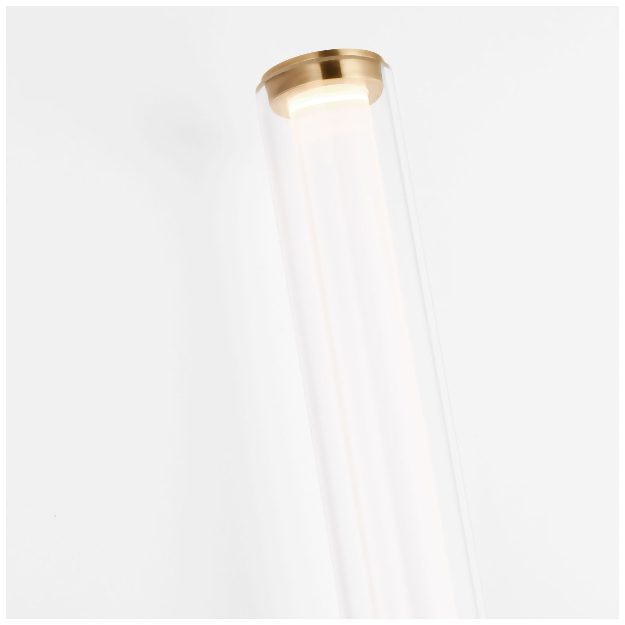 Image 4 Visual Comfort Modern LED 16 inch Tall Artisan Glass and Brass Wall Sconce more views
