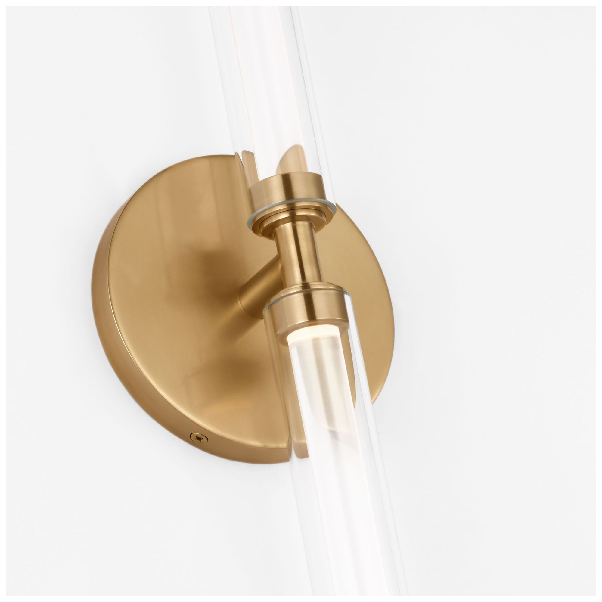 Image 3 Visual Comfort Modern LED 26 inch Artisan Glass and Antique Brass Bath Bar more views