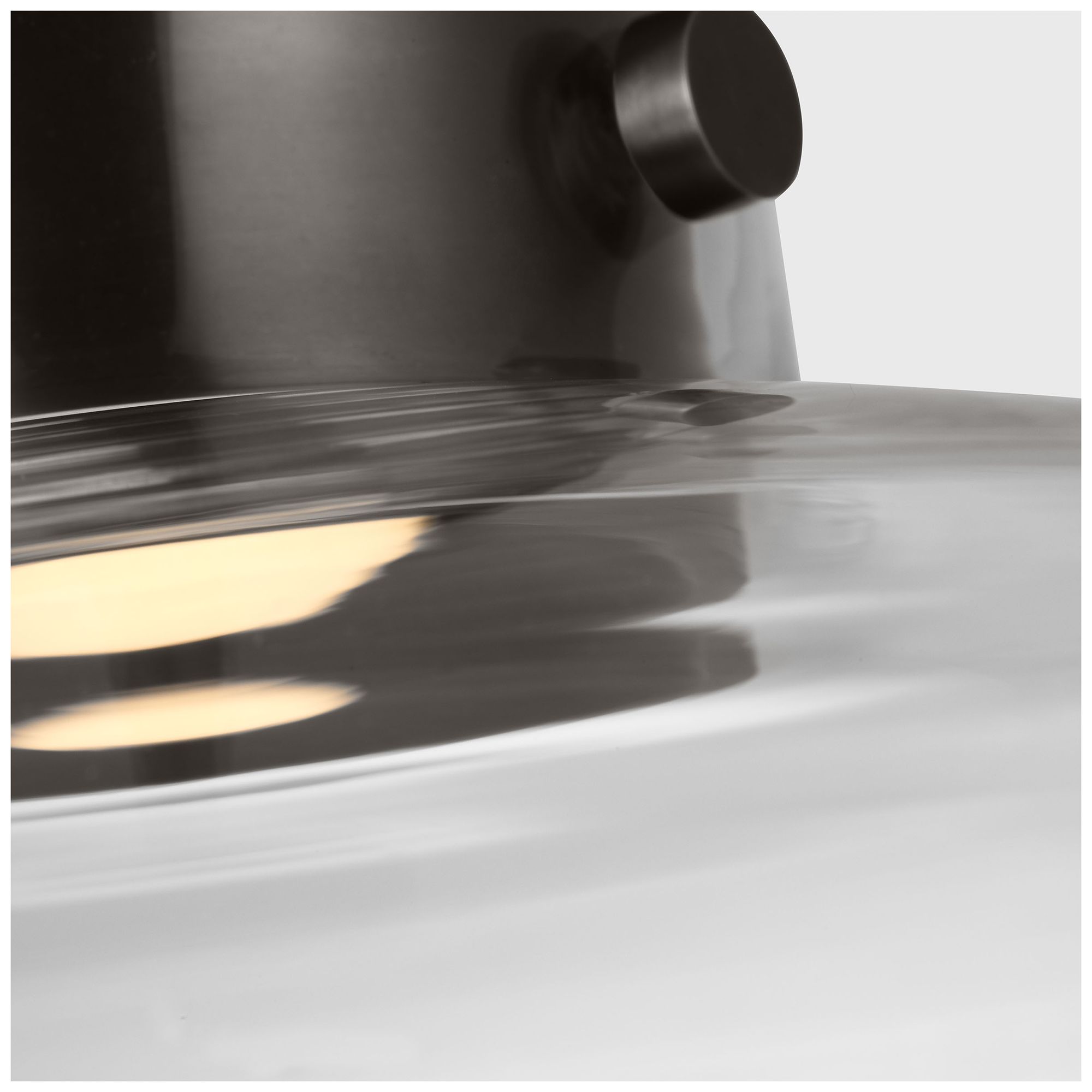 Image 5 Visual Comfort Modern LED Warm Dim 12 inch Bronze and Clear Glass Pendant more views