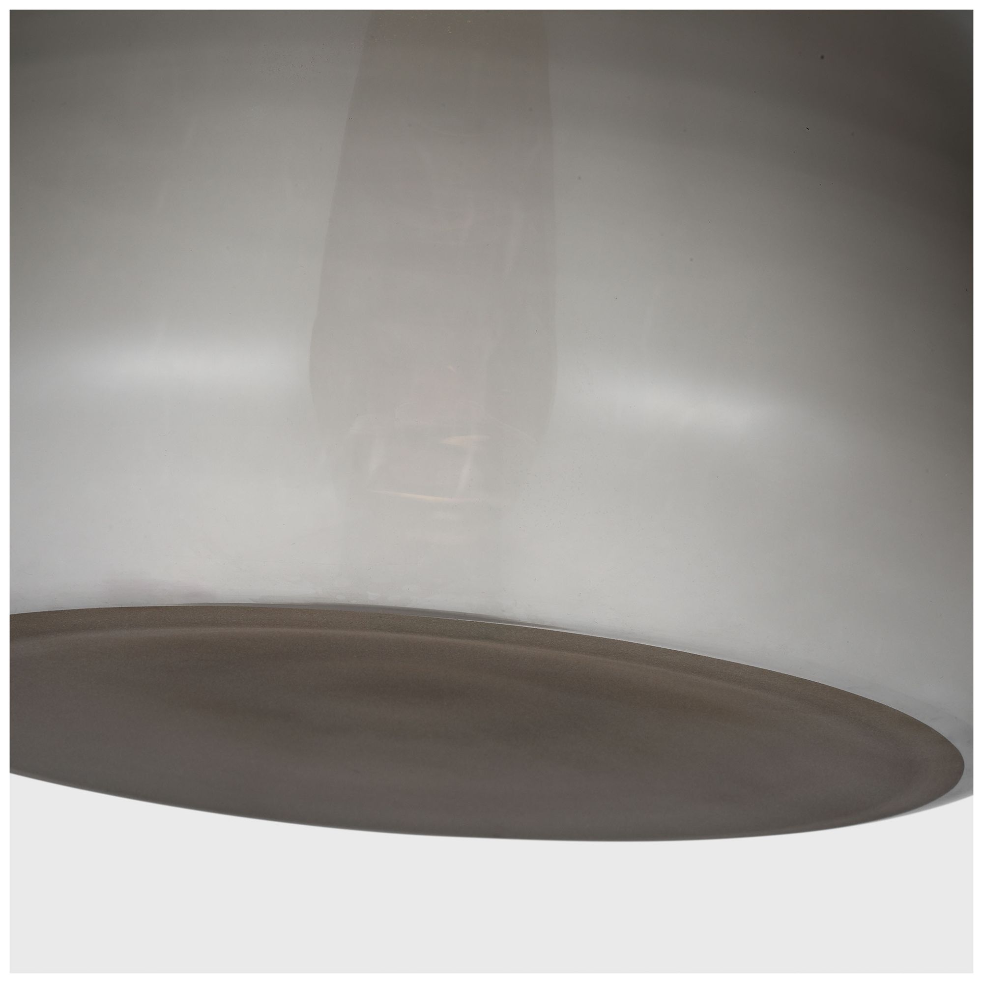 Image 4 Visual Comfort Modern LED Warm Dim 12 inch Bronze and Smoked Glass Pendant more views