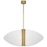 Visual Comfort Modern Nyra Grande LED Chandelier in Plated Brass