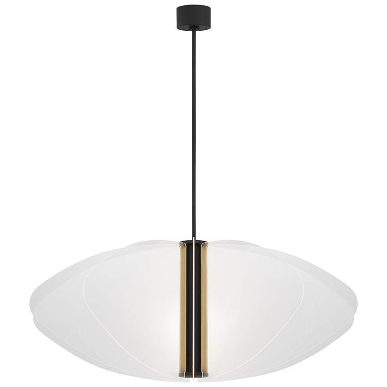 Image 1 Visual Comfort Modern Nyra Grande LED Matte Black Chandelier