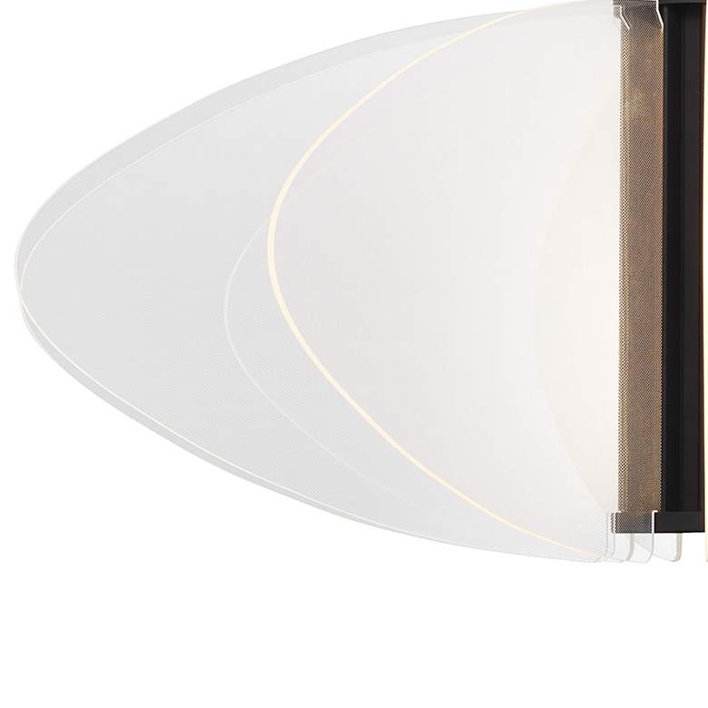 Image 2 Visual Comfort Modern Nyra Large LED Chandelier in Matte Black more views