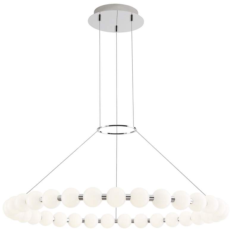 Image 1 Visual Comfort Modern Orbet 36 inch 2700K LED Polished Nickel Chandelier