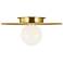 Visual Comfort Nodes 14" Wide Burnished Brass Ceiling Light