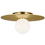 2_Visual Comfort Nodes 14" Wide Burnished Brass Ceiling Light more views
