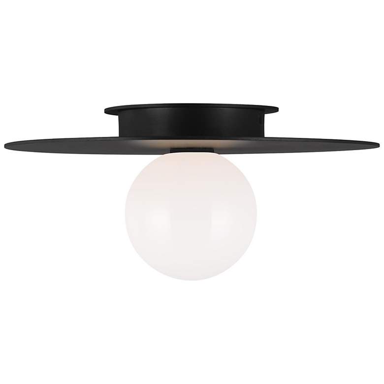 Image 1 Visual Comfort Nodes 14" Wide Midnight Black Ceiling Light