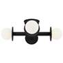 2_Visual Comfort Nodes 18" Wide Black 4-Light Ceiling Light