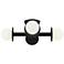 Visual Comfort Nodes 18" Wide Black 4-Light Ceiling Light