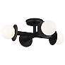 3_Visual Comfort Nodes 18" Wide Black 4-Light Ceiling Light more views