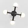 5_Visual Comfort Nodes 18" Wide Black 4-Light Ceiling Light more views